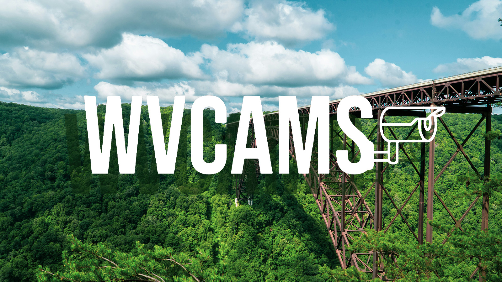 photo of New River Gorge and WVCAMS logo